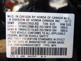 2013 Acura MDX Black 3.7L AT 4WD #A24895
